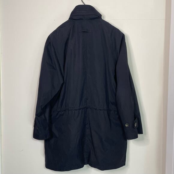 Chaps Ralph Lauren Hooded Removable Lining Black Anorak Jacket Size M - Picture 3 of 8